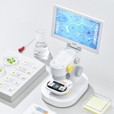 China Edit 9 Inch Photo Video LCD Screen Touch 1200X USB Digital Camera Biological Microscope Price For Lab for sale