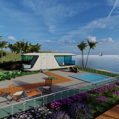 China 2025 New Space Cabin House Detachable Prefabricated Space Cabin B7 Cabin With Balcony Luxury Villa for sale