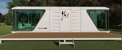 China Luxury Facilities Container Capsule House With Galvanized Steel Plate Shell Design Ecocapsule House for sale