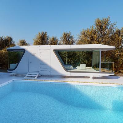 China Luxury Modern Space Capsule Hotel Residence Modern Container Capsule Cabin House Camping for sale