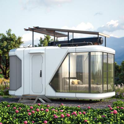 China Intelligent and Exquisite Steel Structure space Capsule Waterproof Carport Toilet and Workshop Application for sale