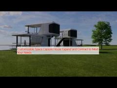 Customizable Space Capsule House Expand and Contract to Meet Your Needs
