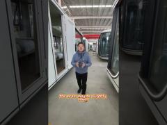 prefabricated outdoor villa mobile capsule house commercial space airship pod with kitchen and door