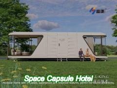 insulated waterproof fireproof space capsule home house with materials and construction