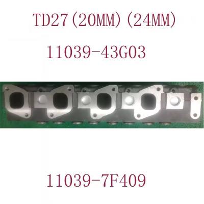 China Cast Iron TD27 Cylinder Head 110397F409 Customizable For Nissan Terrano for sale