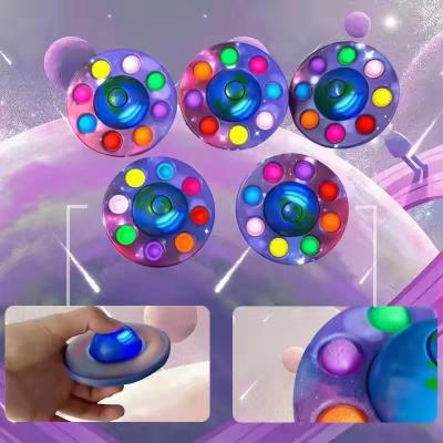 China New Popular Top Sensory Toy Hand Spinner Simple Dimple Antistress Push Noise Bubble Fingertip Rotating Adult Restless Person Toys for sale