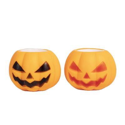 China Popular Cute Halloween Pumpkin Squirrel Cup Decompression Soft Push Toys Relaxation Pumpkin Squeeze Cups for sale