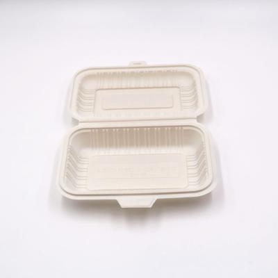 China Clamshell Biodegradable Disposable Biodegradable Plastic Food Container for sale