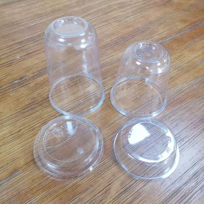 China Recyclable U Shape Plastic Cup 12 Oz With Clear Lid for sale