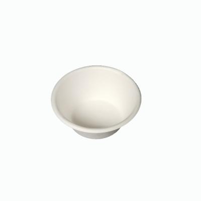 China Microwavable Fiber Pulp Bagasse Biodegradable Sugar Cane Dressing Cup for sale