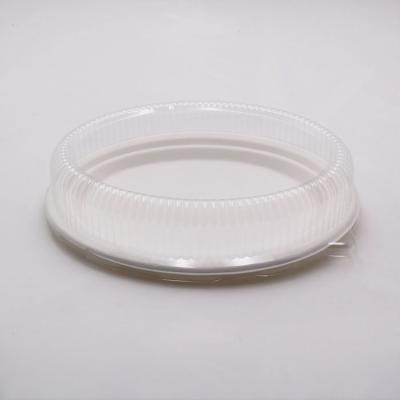 China Biodegradable Pulp Packaging Train Sushi Food Cover Plastic Lid for sale