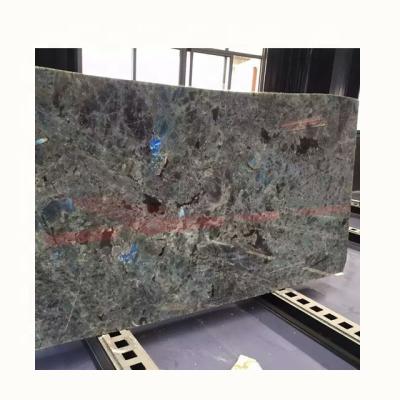 China Modern Labradorite Blue Granite Slabs , Dark Blue Granite Slabs for sale