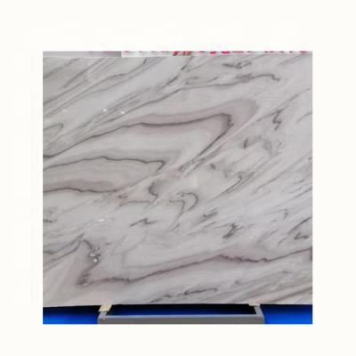 China Modern Polished White Cloud Marble Slabs for sale