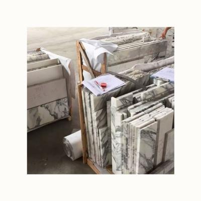 China Italian White Marble Stone Flooring Flooring Tile for sale