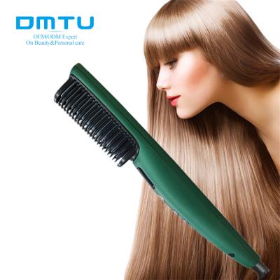 China hair & Best Beard Beauty Care Hair Straighten Electric Mini Hair Straightener Brush Comb for sale