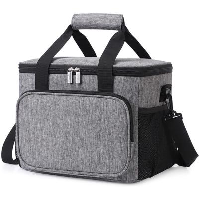 China Fashion Waterproof Polyester Lunch Bag Insulated Lunch Box Soft Cooler Cooling Tote Bag for sale