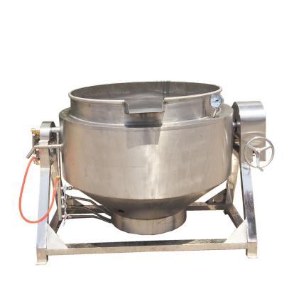 China Vegetable processing plant gas kettle coated multi-functional strawberry jam cooking pot factory direct sales for sale