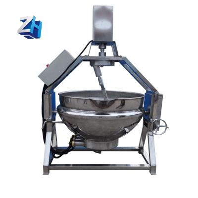 China Vegetable Processing Plant Industry Kettle Cooker Sanitary Double Lined Pot For Butter for sale