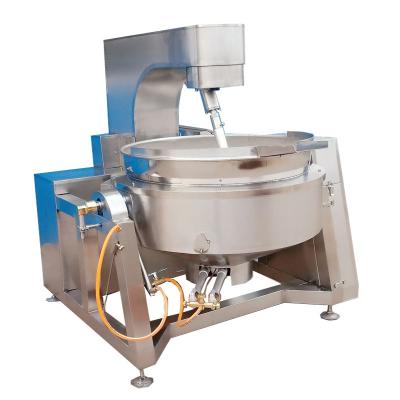 China Vegetable Processing Plant Heating Jacket Electric Kettle With Stirrer Industrial Cooking Pot for sale