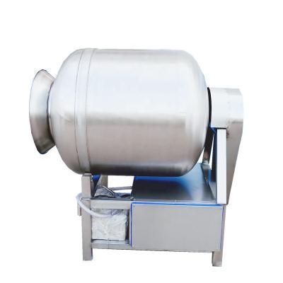 China Energy Saving Meat Vacuum Automatic Discharge Roll Kneading Machine Drum Meat and Sauce Mixer Machine for sale