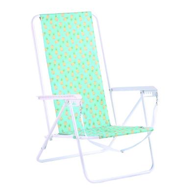 China Lightweight Classic 6 Position Folding Beach Chair With Carry Strap for sale