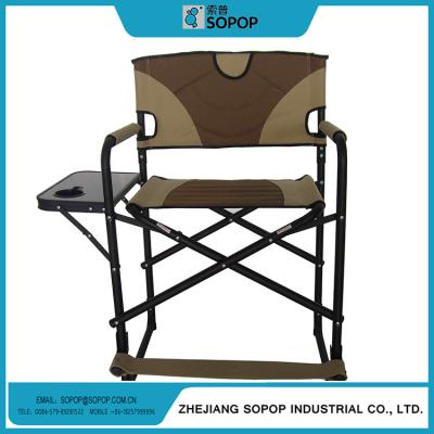 China Wholesale High Quality Camping Garden Chair Canvas Aluminum Folding Director Chair With Side Table for sale