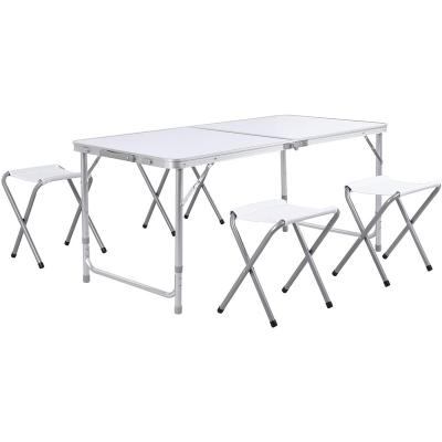 China Modern Portable Lightweight Folding Picnic Table With Chairs Easy Carry for sale