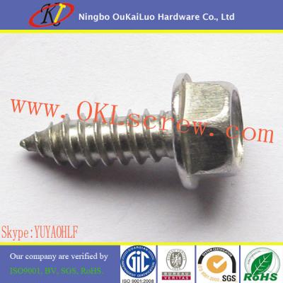 China Hex Washer Head Stainless Steel Sheet Metal Screws for sale