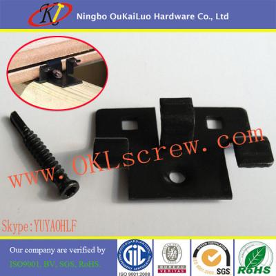 China Black Oxide Stainless Steel Hidden Deck Fasteners for sale