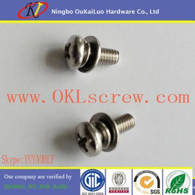 China Stainless Steel Double Washer Sems Screw for sale