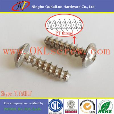 China Phillips Truss Head with Flange Stainless Steel PT Screws for Thermoplastic for sale