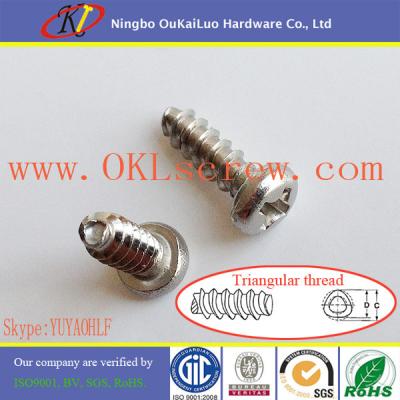 China Pan Head Phillips 18-8 Stainless Steel Plastite Screws for sale