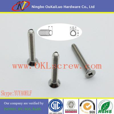 China Square Drive Countersunk Head Stainless Steel Thread Forming Screws for sale