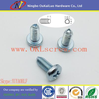 China Hardened Steel Zinc Plated Pan Head Taptite Trilobular Thread Rolling Screws for sale