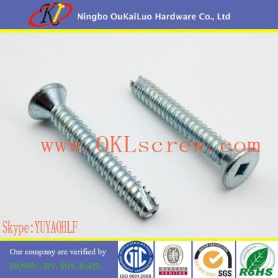 China Square Flat Head Type 25 Thread Cutting Self Tapping Screws for sale