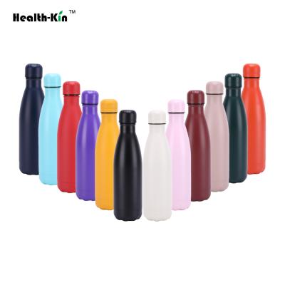 China 500ml Small Mouth Sports Bottle 17oz Double Wall Stainless Steel Vial Viable Vacuum Insulated Cola Shape Water Bottle for sale