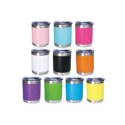 China Viable 10oz Stainless Steel Water Tumbler Double Wall Insulated Coffee Mug Colorful BPA Free Mug for sale