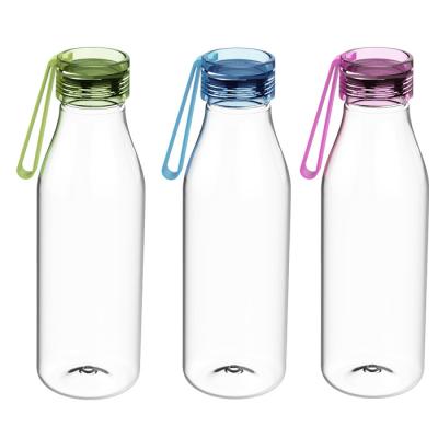 China Stocked Plastic Water Bottle 600-650ml Drink Sports Bottle With Logo Custom Drinking Bottle Colorful for sale