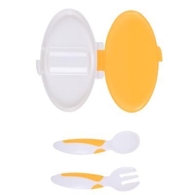 China 2022 Antimicrobial Antimicrobial and Easy in Carry Tableware Set Baby Spoon Kids Baby Suction Cup for sale