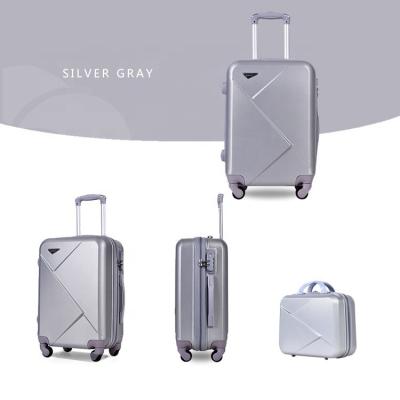 China 20/24/28 Inch ABS 4 Wheel Trolley Suitcase Luggage Preassembled 3 Pieces of PC Luggage Set Travel Suitcase for sale