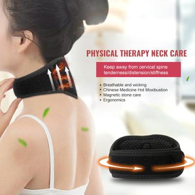 China Wholesale Protective Cervical Brace Neck Wrap Belt Tourmaline Magnetic Heating Collar 001 for sale