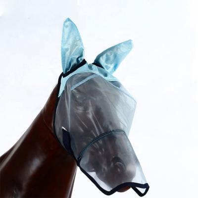 China New style 1000D PVC MESH Horse Riding Fly Mask 10*20*3cm for sale