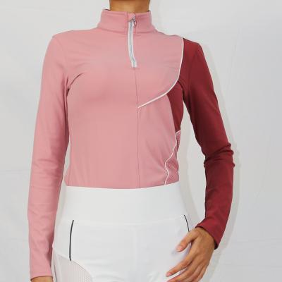 China Xiamen Hot Sale Rider Horse Riding FOB Shirt For Ladies Equine Elegant Long Sleeve Clothing Training Tops Sports Shirts for sale