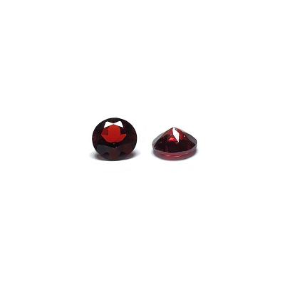 China Wholesale Round Semi Precious Bulk Garnet Production Hot Selling Color Fire Garnet for sale