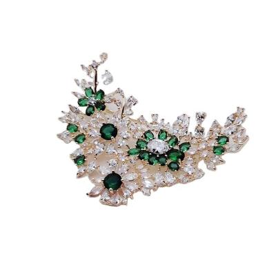 China Emerald Noble High Quality Jade Jewelry Accessories Factory Outlet Wholesale Brooch Pin for sale