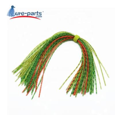 China Silicone 50 Tanks Mixed Colors Premium Silicone Skirts Fishing Skirt Lures Rubber Buzzbaits Spinnerbaits Skirts Replacement for sale