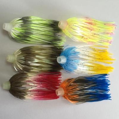 China Spinner Bait Gripping Color Fishing Lure Dressing Silicone Fishing Skirts for sale