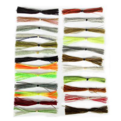 China Spinner Bait Silicone Fishing Jig Edges DIY Fishing Rubber Jig Lure Bait Accessories Spinner Baits Spoon Blade Squid Skirt for sale