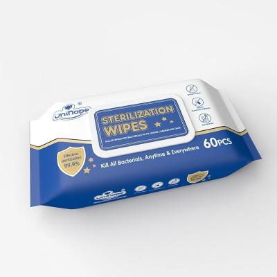 China Customizable Design Sanitizing Wet Wipes for Alcohol-Free Antibacterial Protection for sale