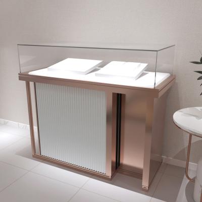 China Eco - Friendly Hot Sale Jewelry Store Showcase Countertops Display Case Jewelry Showcase for sale